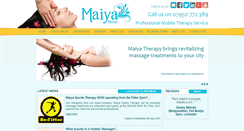 Desktop Screenshot of maiyatherapy.com