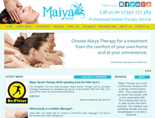 Tablet Screenshot of maiyatherapy.com